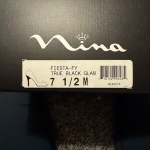 Nina True Black Glam Heels